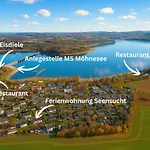 아파트 Seensucht - Maritimes Mit Seeblick & Balkon, 500 M Zum 모네시