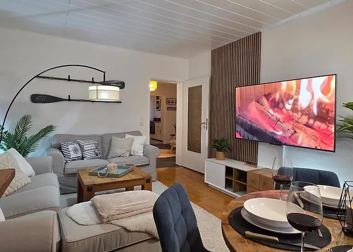 Seensucht - Maritimes Mit Seeblick & Balkon, 500 M Zum Appartement Möhnesee