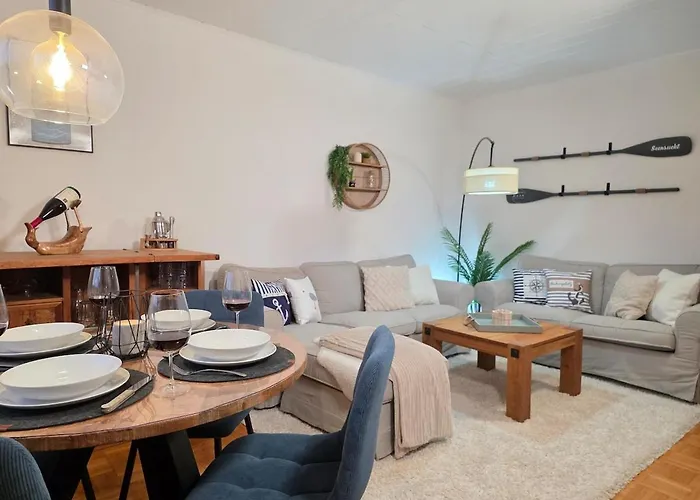 Seensucht - Maritimes Mit Seeblick & Balkon, 500 M Zum Appartement *